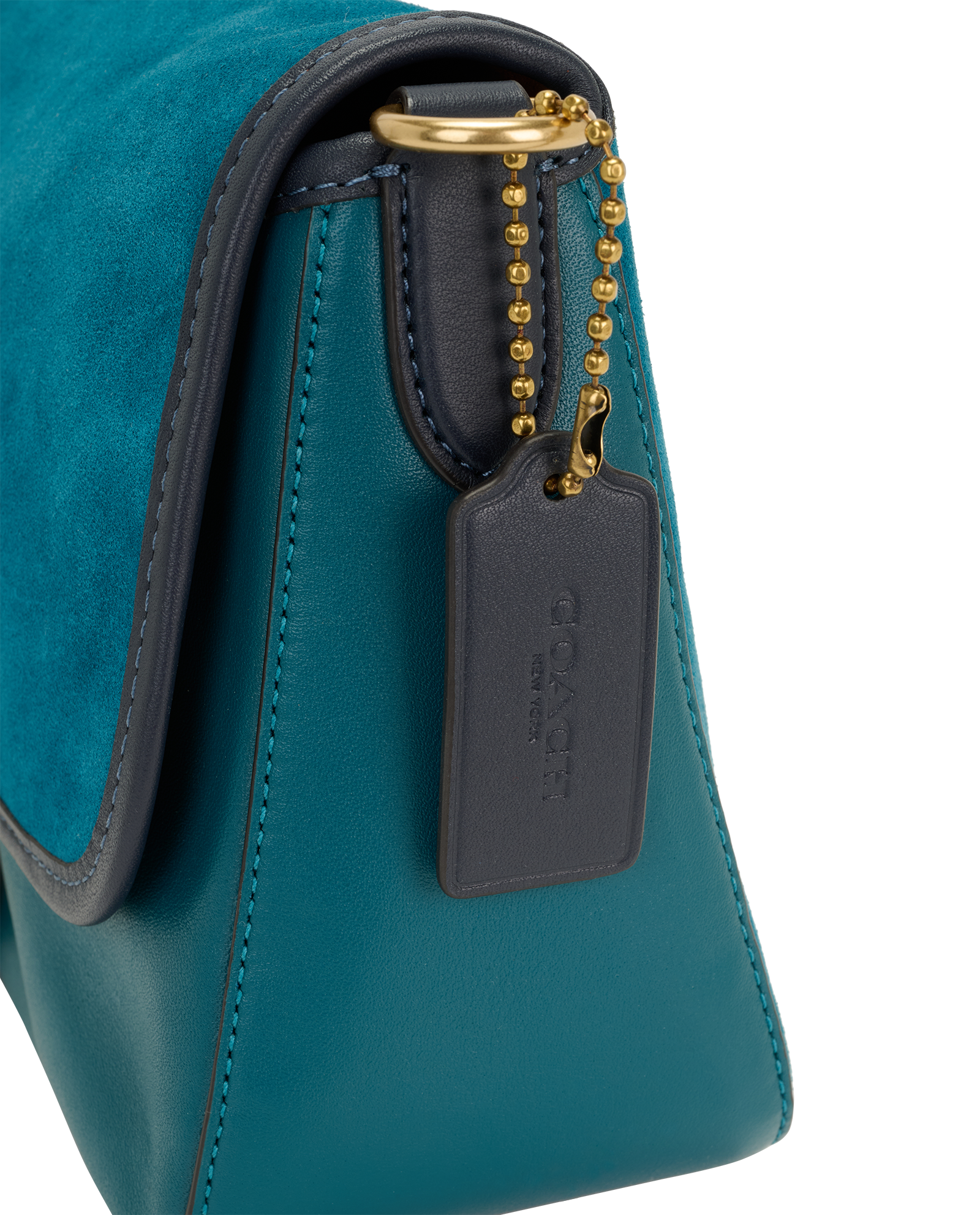 Soft Tabby, &pound;195, Handbags, Blue, Leather/Suede, Other view